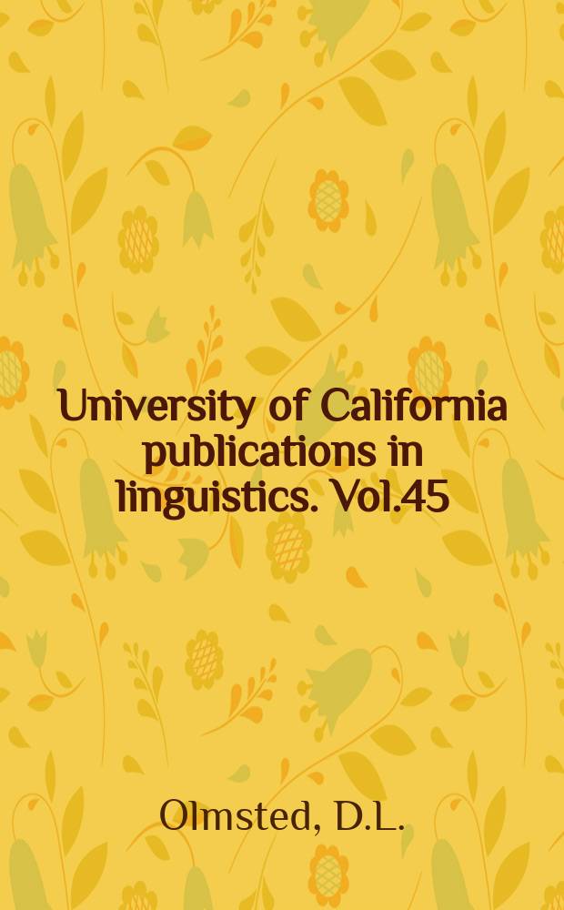 University of California publications in linguistics. Vol.45 : Achumawi dictionary