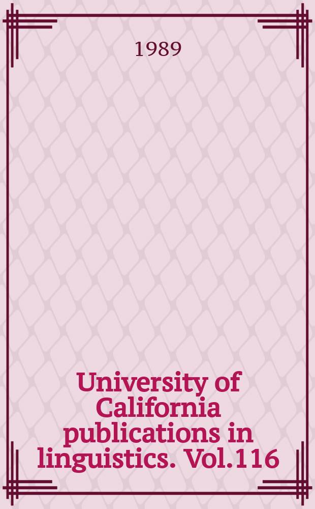 University of California publications in linguistics. Vol.116 : T&uuml;mpisa (Panamint) Shoshone ...