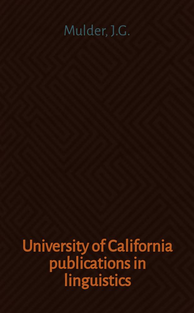 University of California publications in linguistics : Ergativity in Coast Tsimshian (Smalgyax)