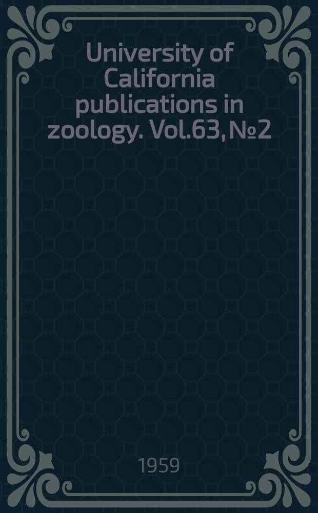 University of California publications in zoology. Vol.63, №2 : An ecological analysis of the avifauna of St. Lawrence Island Alaska