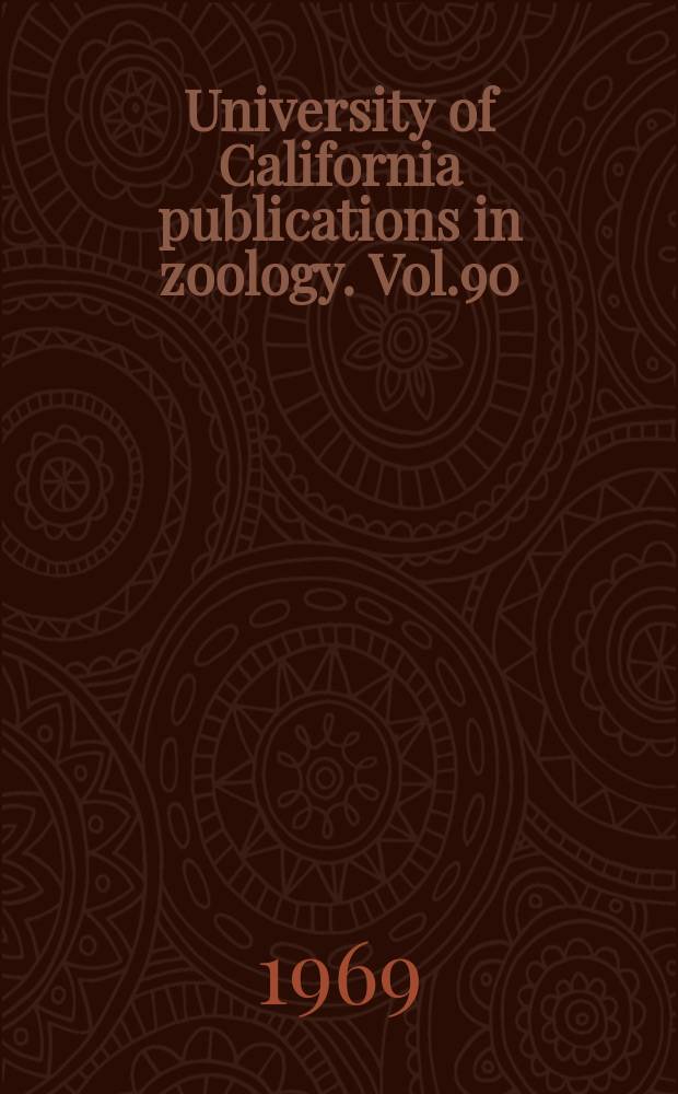 University of California publications in zoology. Vol.90 : Breeding seasons and reproductive physiology of Tricolored Blackbirds and Redwinged Blackbirds