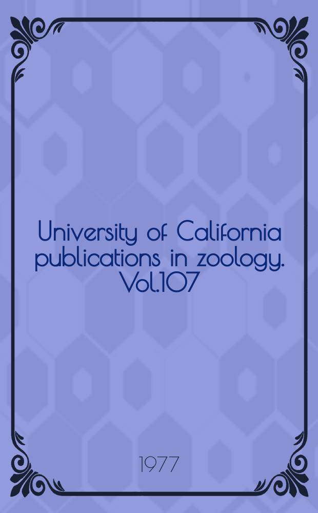 University of California publications in zoology. Vol.107 : Patterns of reproduction of four species of vespertilionid bats in Paraguay