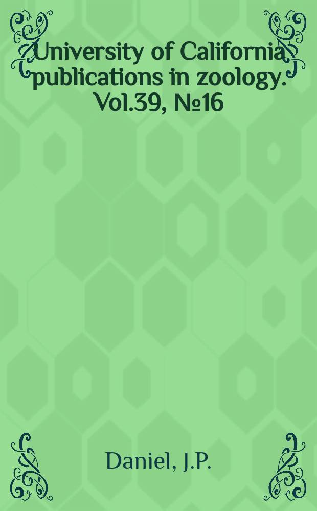 University of California publications in zoology. Vol.39, №16 : The circulation of blood in Ammocetoc