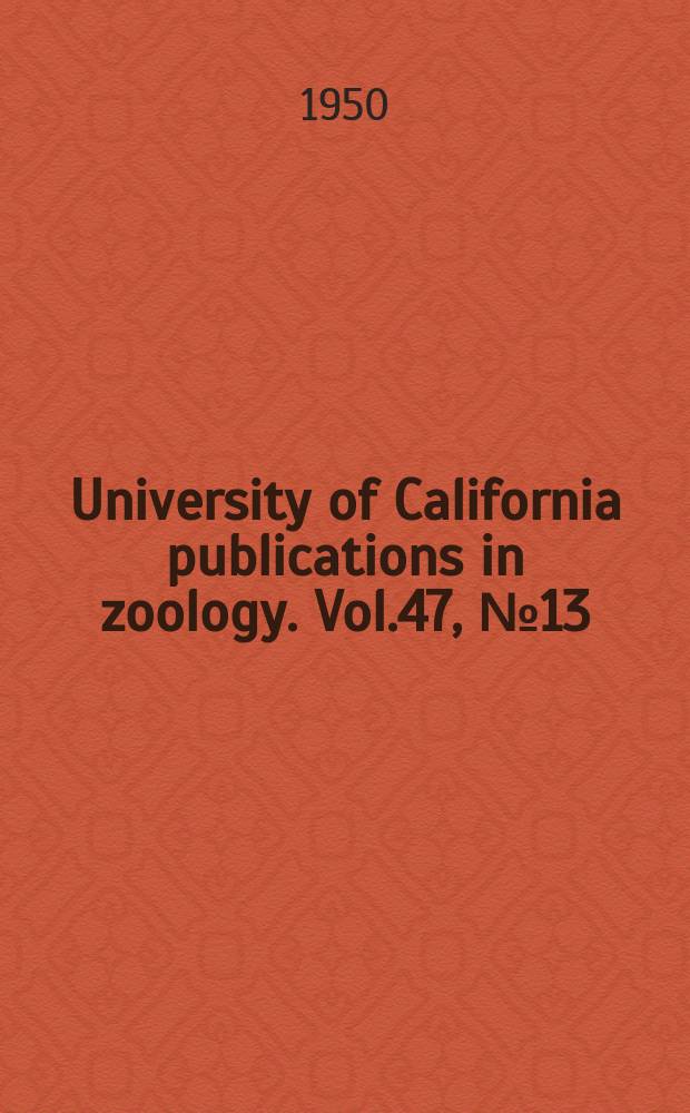 University of California publications in zoology. Vol.47, №13 : On the morphology of antamoeba bovis