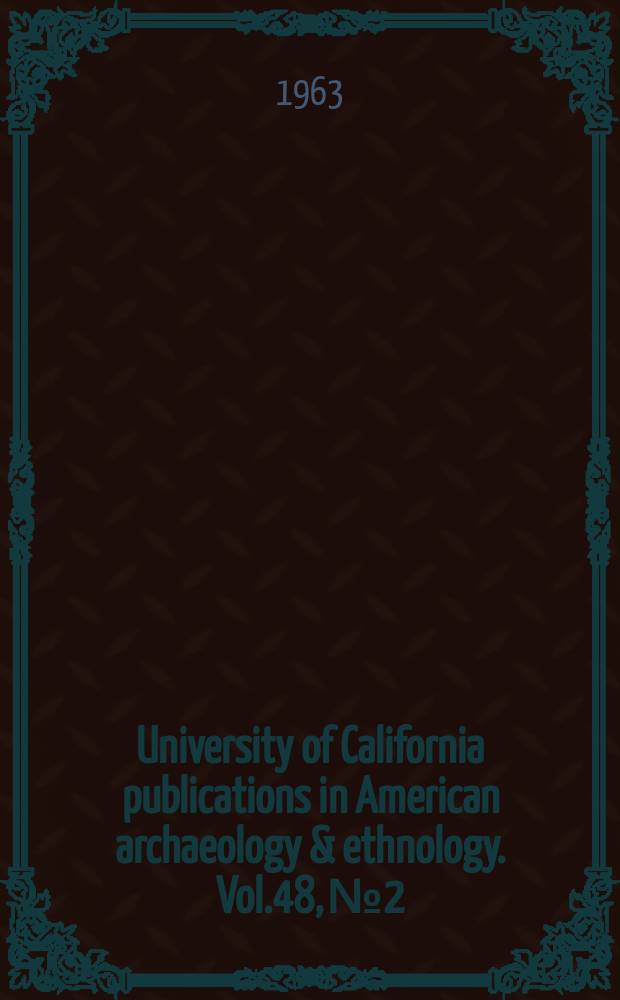 University of California publications in American archaeology & ethnology. Vol.48, №2 : Luiseño social organization