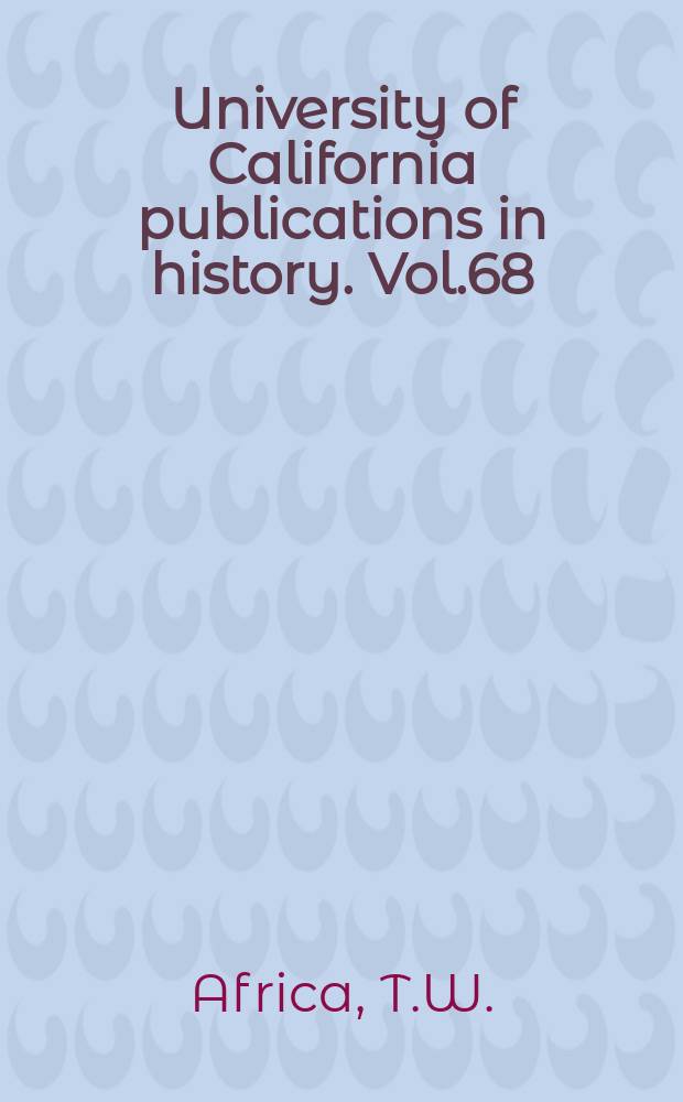 University of California publications in history. Vol.68 : Phylarchus and the Spartan revolution