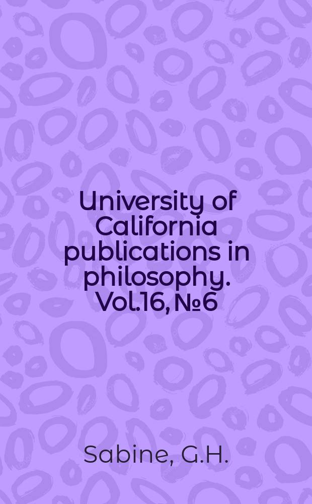University of California publications in philosophy. Vol.16, №6 : Social studies and objectivity