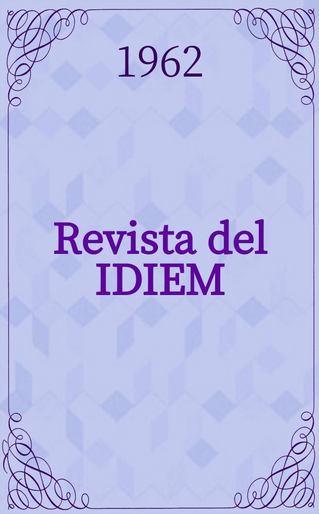 Revista del IDIEM
