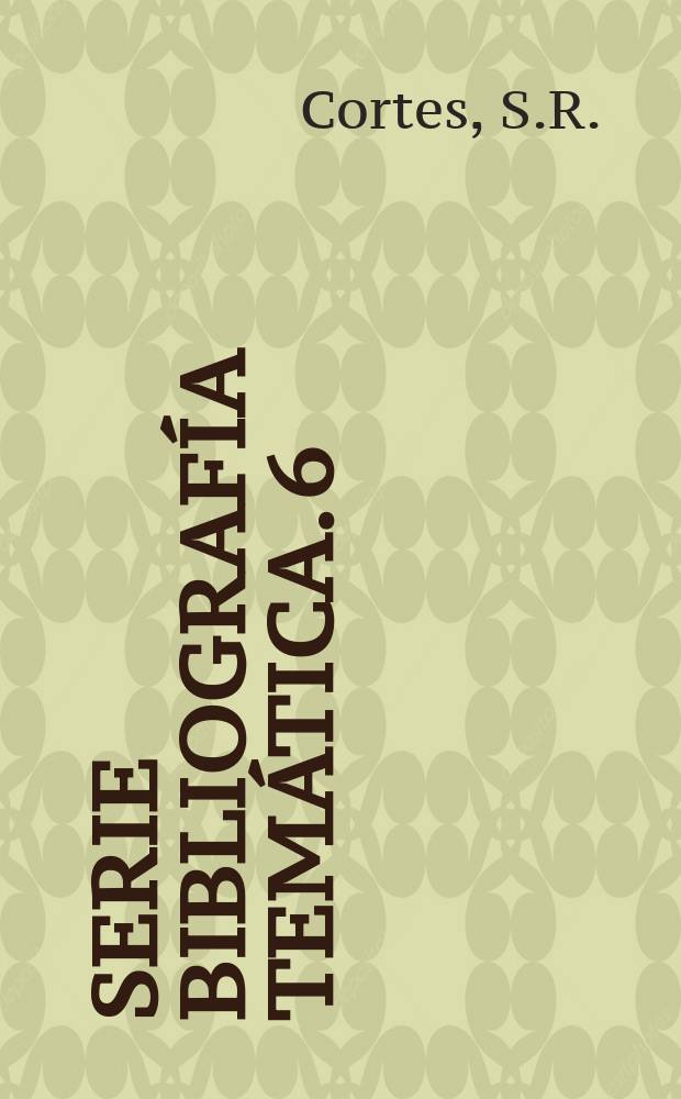 Serie bibliografía temática. 6 : Marco Aurelio Vila