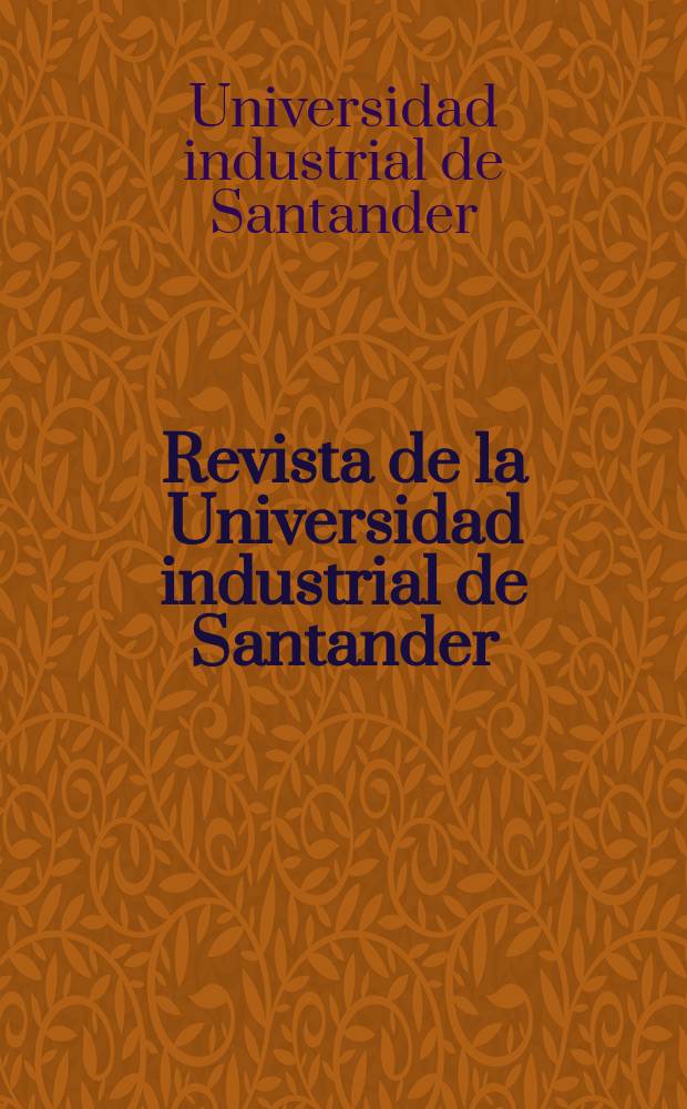 Revista de la Universidad industrial de Santander