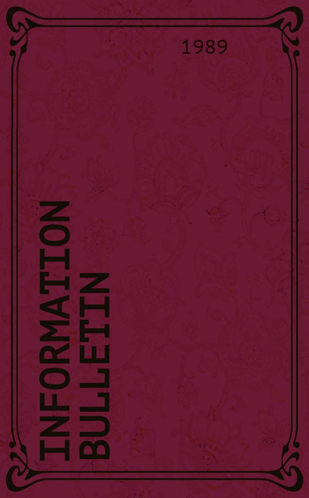 Information bulletin
