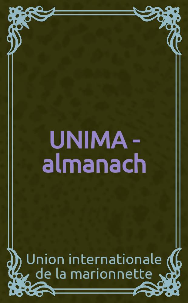 UNIMA - almanach