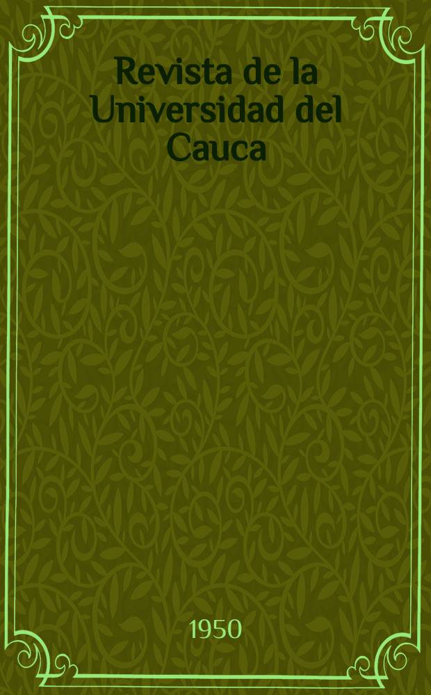Revista de la Universidad del Cauca