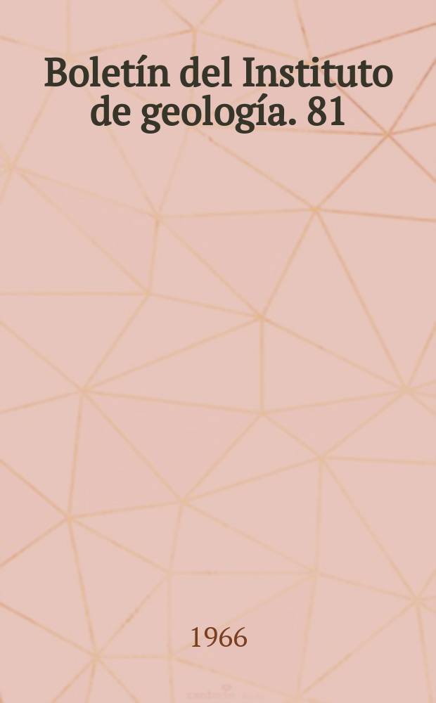 Boletín del Instituto de geología. 81 : Ecology, distribution and taxonomy of recent ostracoda of the Laguna de Terminos, Campeche, Mexico