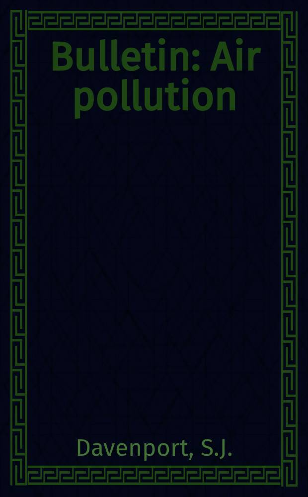 Bulletin : Air pollution