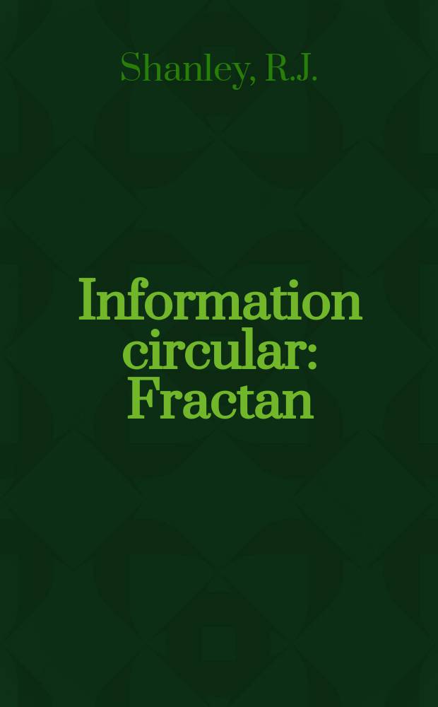 Information circular : Fractan: a computer code ...