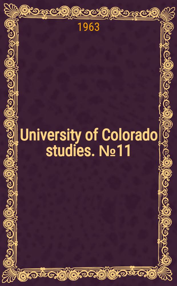 University of Colorado studies. №11 : The nest of Liometopum apiculatum Mayr Hymenoptera