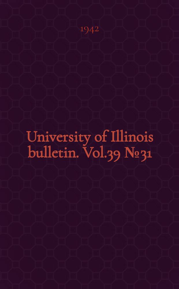 University of Illinois bulletin. Vol.39 №31 : A photoelastic study of stresses in gear tooth fillets