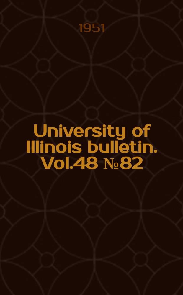 University of Illinois bulletin. Vol.48 №82 : Radiant baseboard heating and effects of reduced the most at setting and open bedroom windows at night