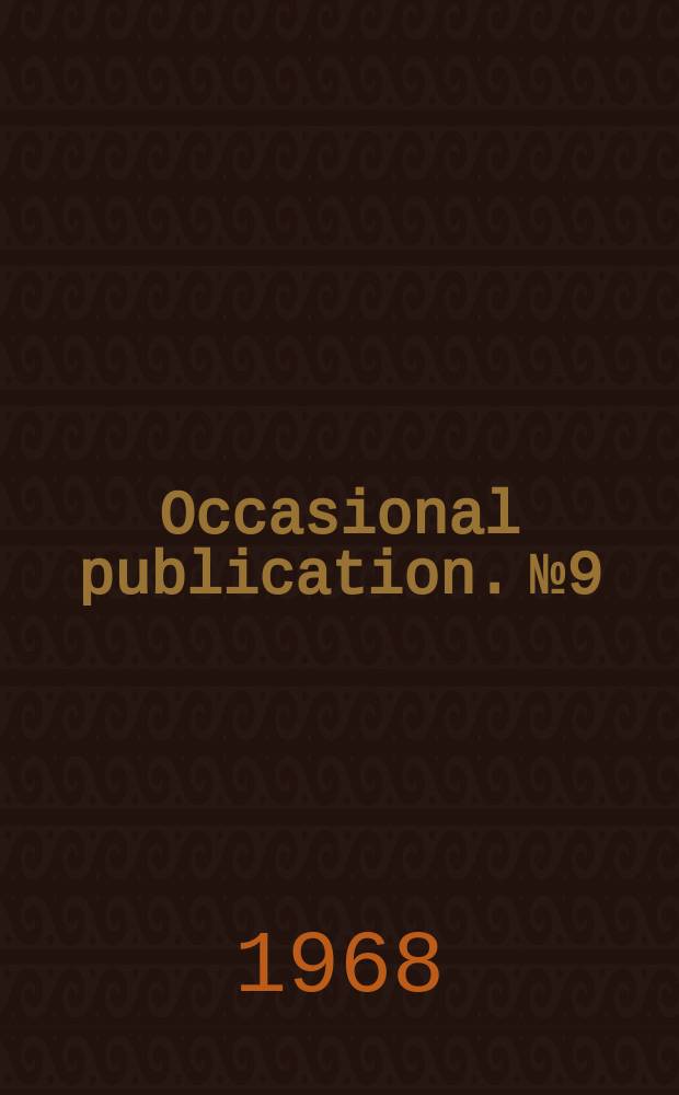 Occasional publication. №9 : Asian resources in American libraries