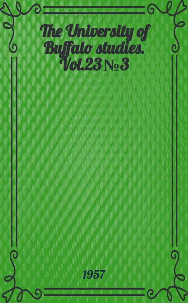 The University of Buffalo studies. Vol.23 №3 : President Wilson and the Russian revolution