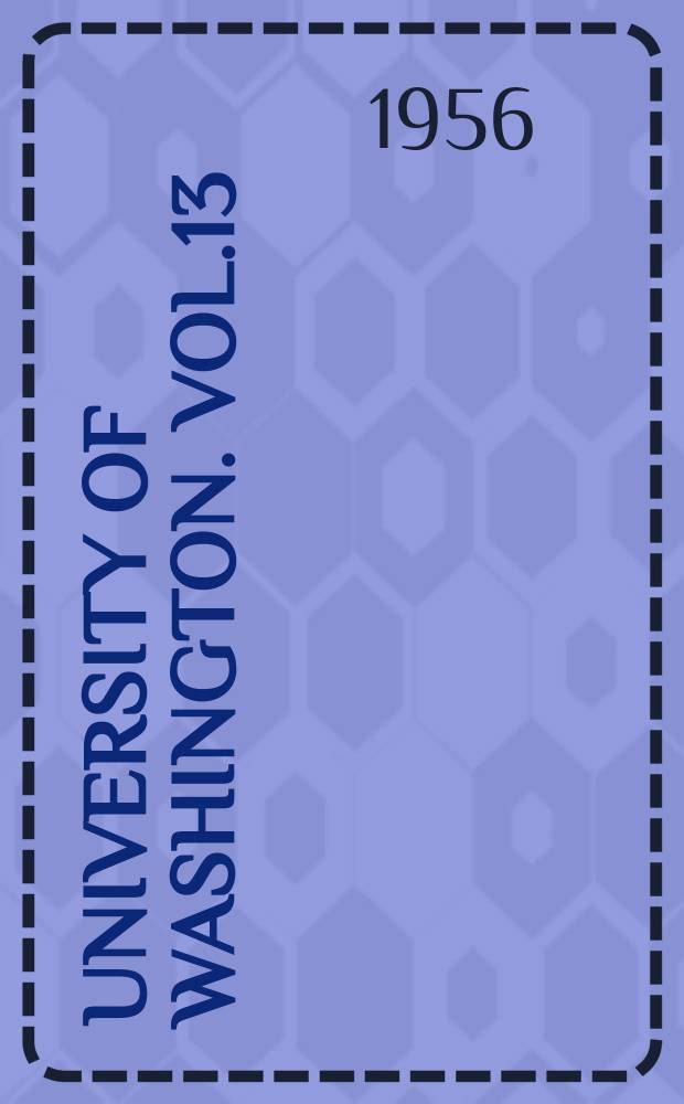 University of Washington. Vol.13 : Chugach prehistory