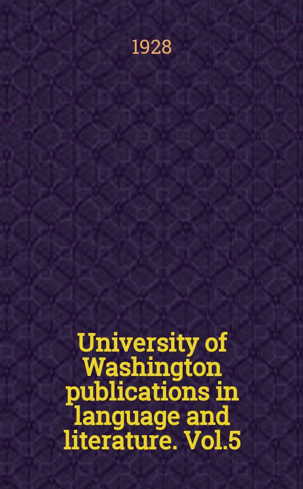 University of Washington publications in language and literature. Vol.5 : The poems of Henry Howard... Rev.ed.