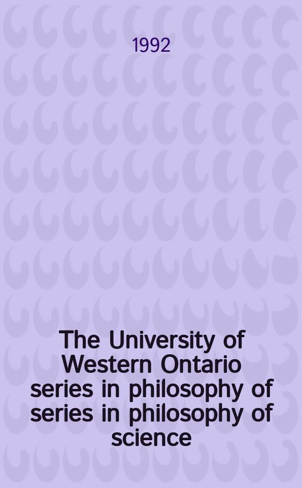The University of Western Ontario series in philosophy of series in philosophy of science : A ser. of books on philosophy of science, methodology a. epistemology publ. in connection with the Univ. of Western Ontario philosophy of science programme. Vol.51 : Music a science in the age of Galileo