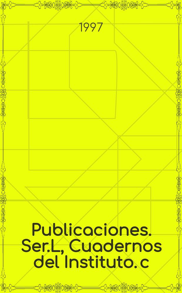 [Publicaciones]. Ser.L, Cuadernos del Instituto. c) Derechos humanos