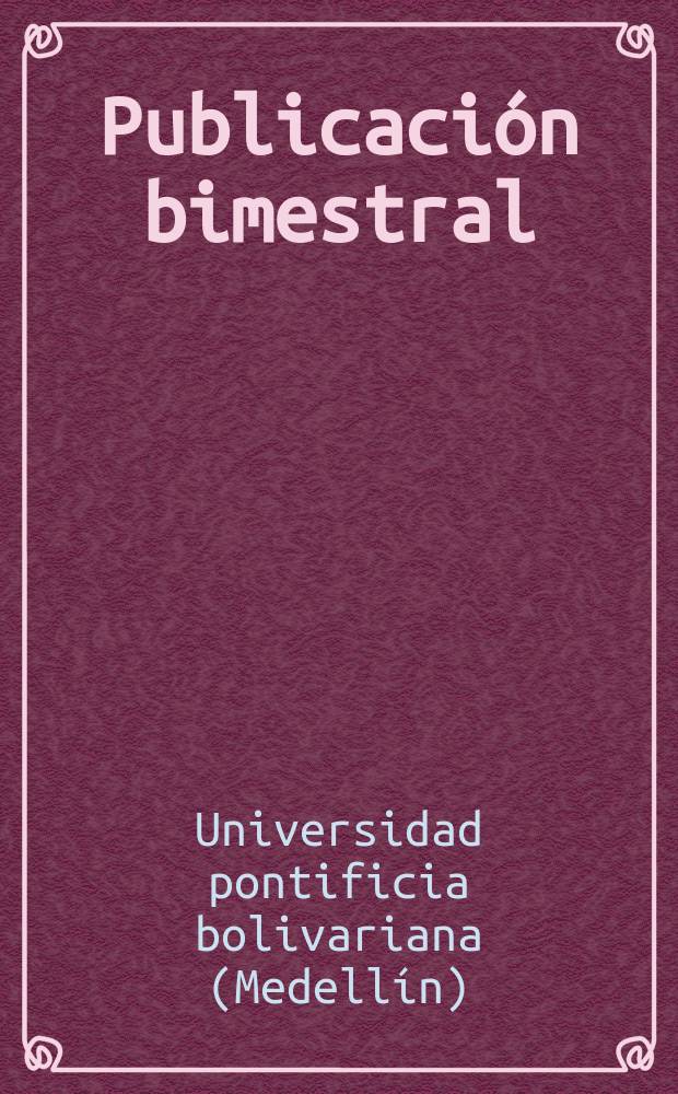 Publicación bimestral
