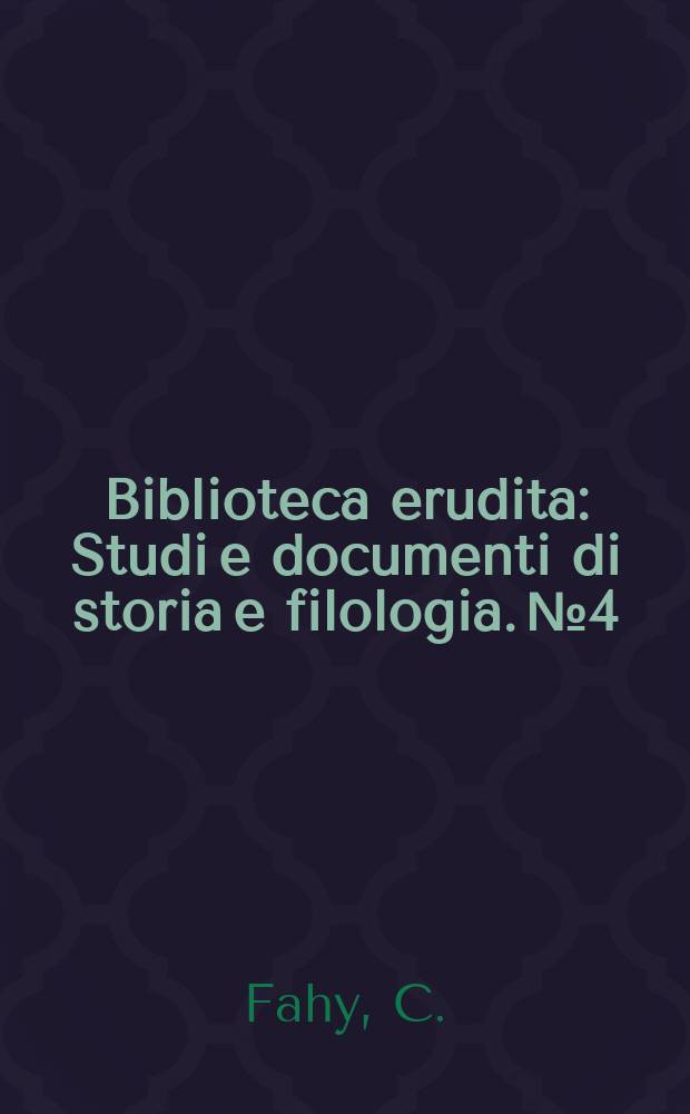 Biblioteca erudita : Studi e documenti di storia e filologia. №4 : L'"Orlando furioso" del 1532