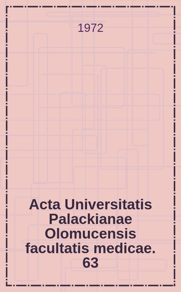 Acta Universitatis Palackianae Olomucensis facultatis medicae. 63 : Proceedings of the Second symposium on adiaspiromycosis