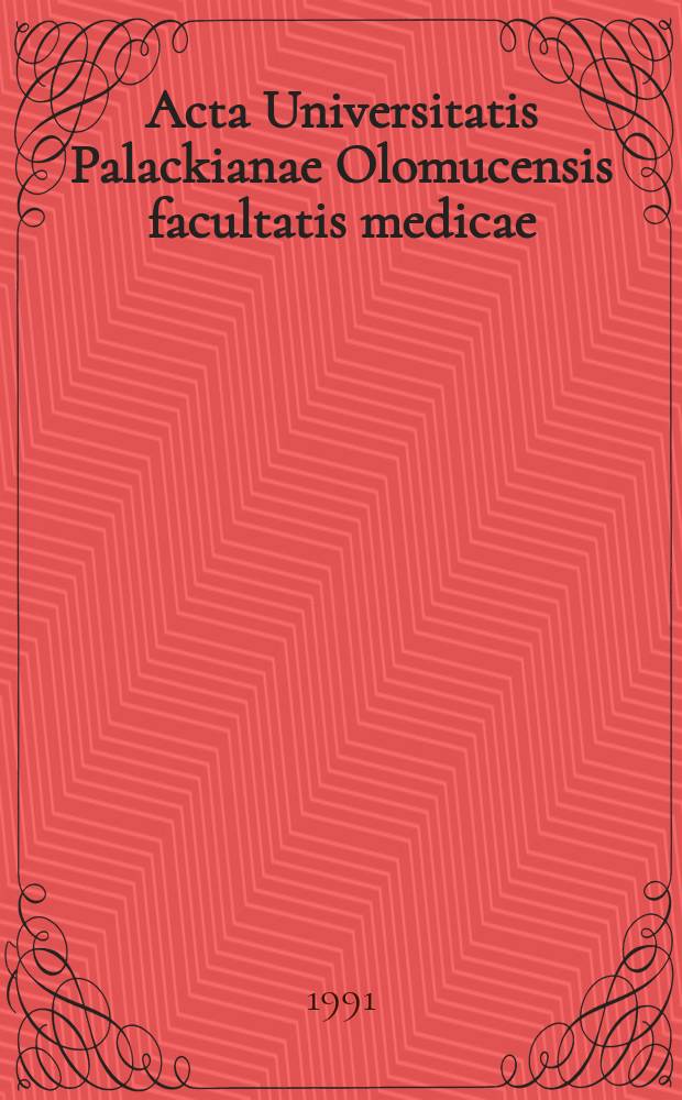 Acta Universitatis Palackianae Olomucensis facultatis medicae