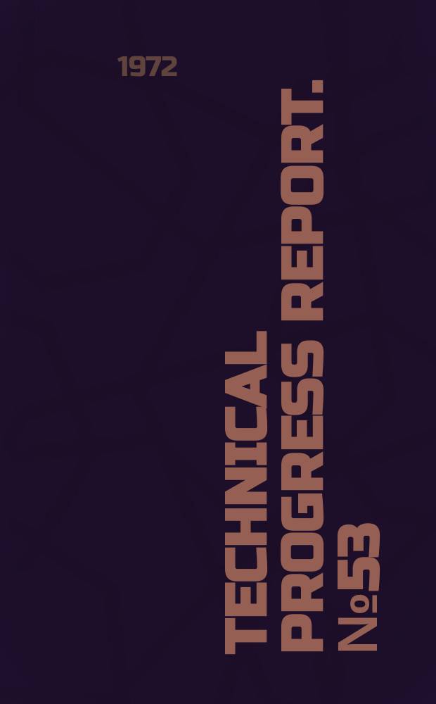 Technical progress report. №53 : Upgrading junk auto shredder rejects