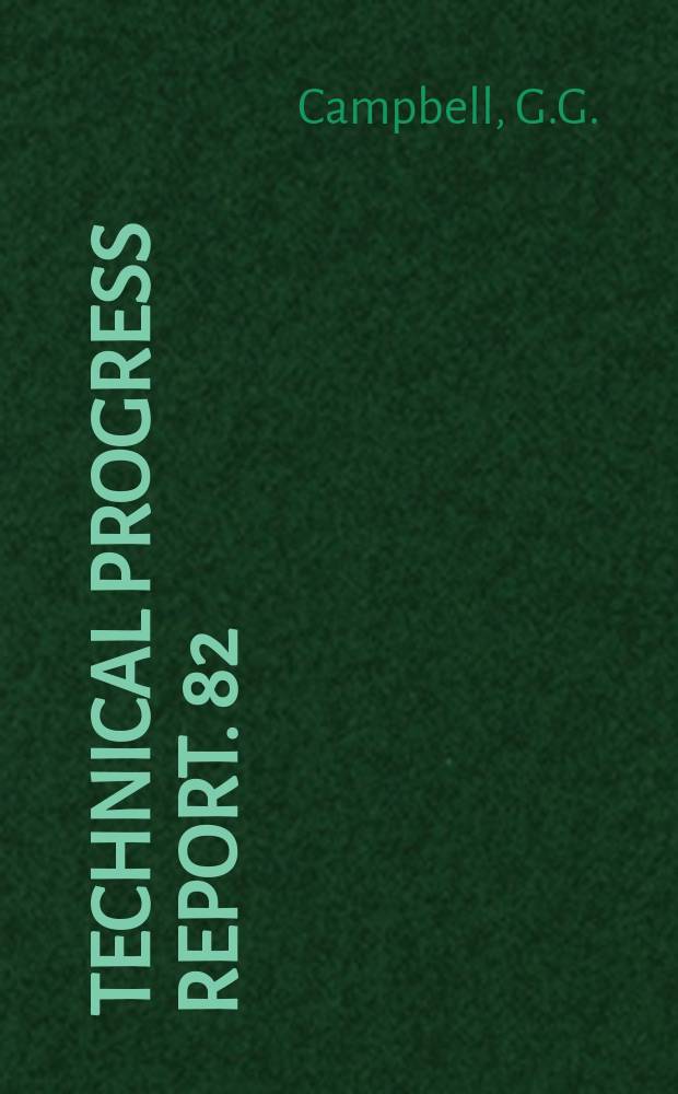 Technical progress report. 82 : Preliminary evaluation of underground coal