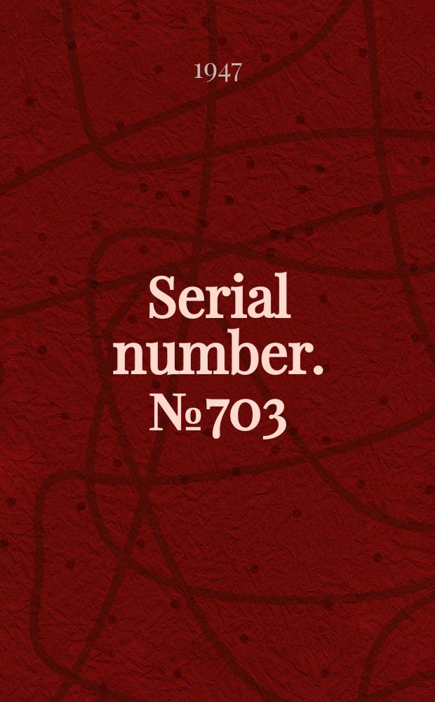 Serial number. №703 : Tide tables Gilbert, Marshall, Caroline and Mariana islands for the year 1948