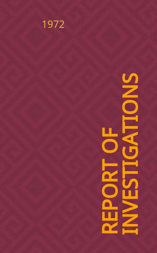 Report of investigations : Photoelectric ...