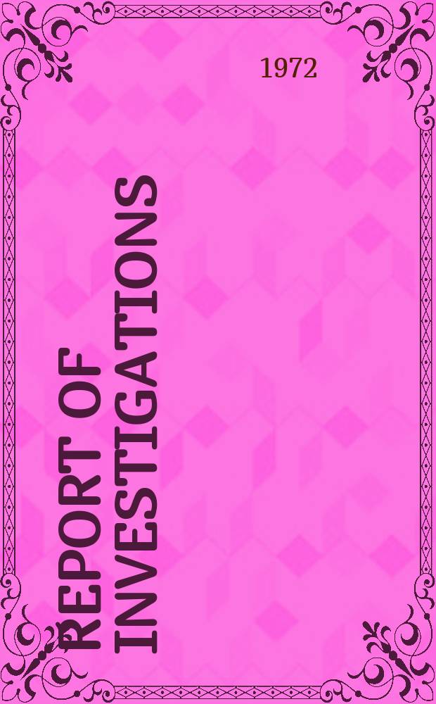 Report of investigations : Testing of coal-cutter materials for incendivity and radiance of sparks