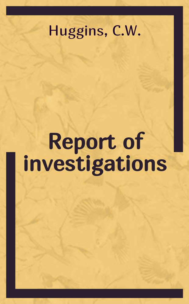 Report of investigations : Evaluation of methods for determining ...