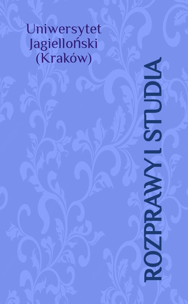 Rozprawy i studia