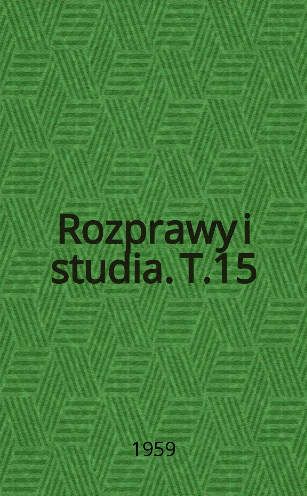 Rozprawy i studia. T.15 : Wieś w literaturze polskiego Renesansu