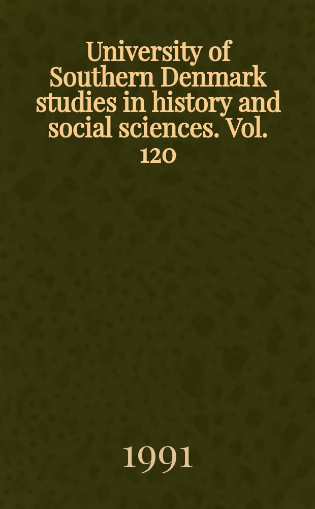 University of Southern Denmark studies in history and social sciences. Vol. 120 : Næsbyhoved lens regnskaber 1502 - 1511
