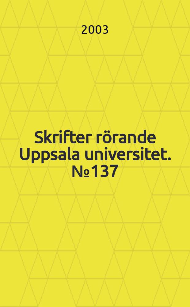 Skrifter rörande Uppsala universitet. №137 : (Doktorspromotionen. 24 Jan. )