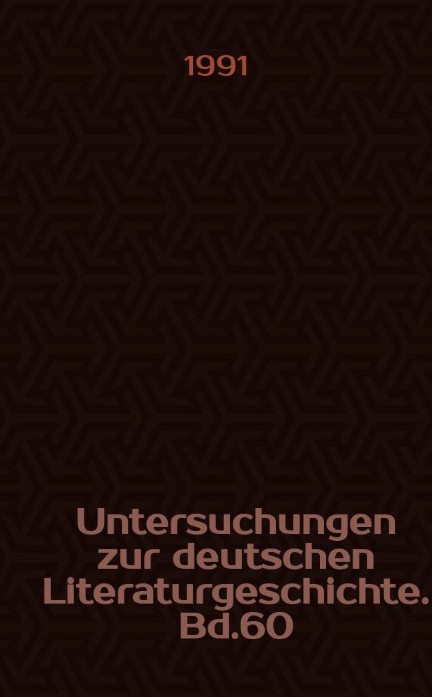 Untersuchungen zur deutschen Literaturgeschichte. Bd.60 : "Ja, Luise, die Kreatur"