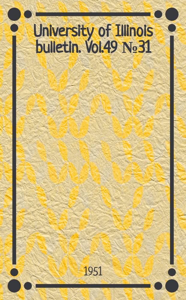 University of Illinois bulletin. Vol.49 №31 : Performance of a gas-fired forced-air heating system in research residence