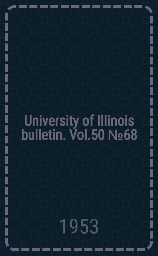 University of Illinois bulletin. Vol.50 №68 : Heat emission characteristics of warm-air perimeter heating ducts