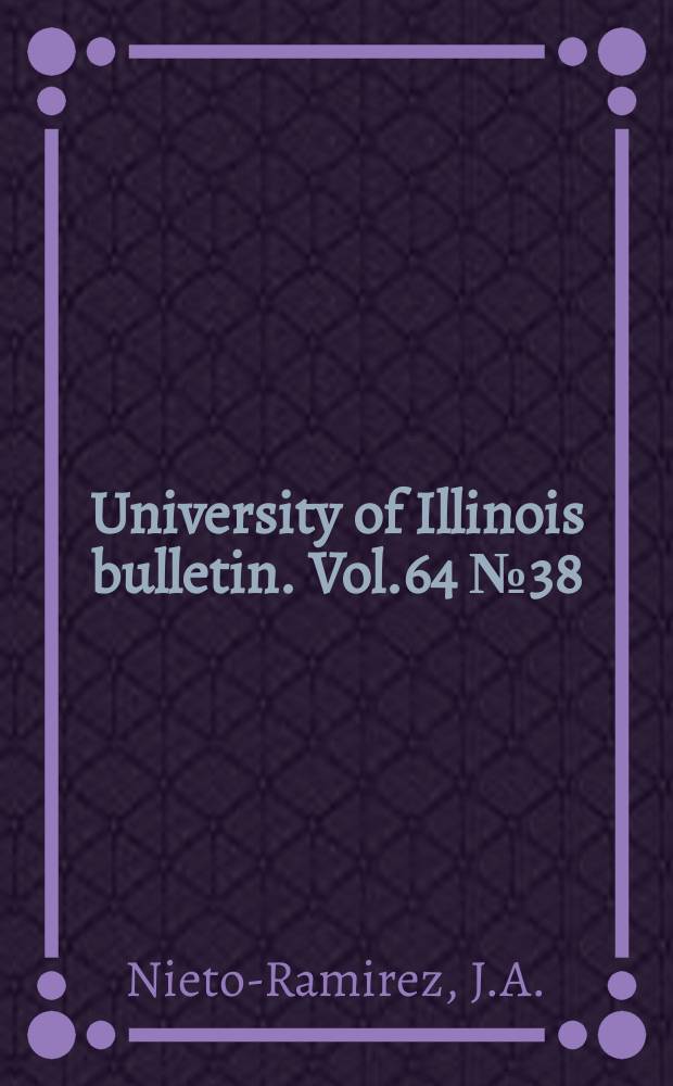University of Illinois bulletin. Vol.64 №38 : Response of three-span continuous highway bridges to moving vehicles