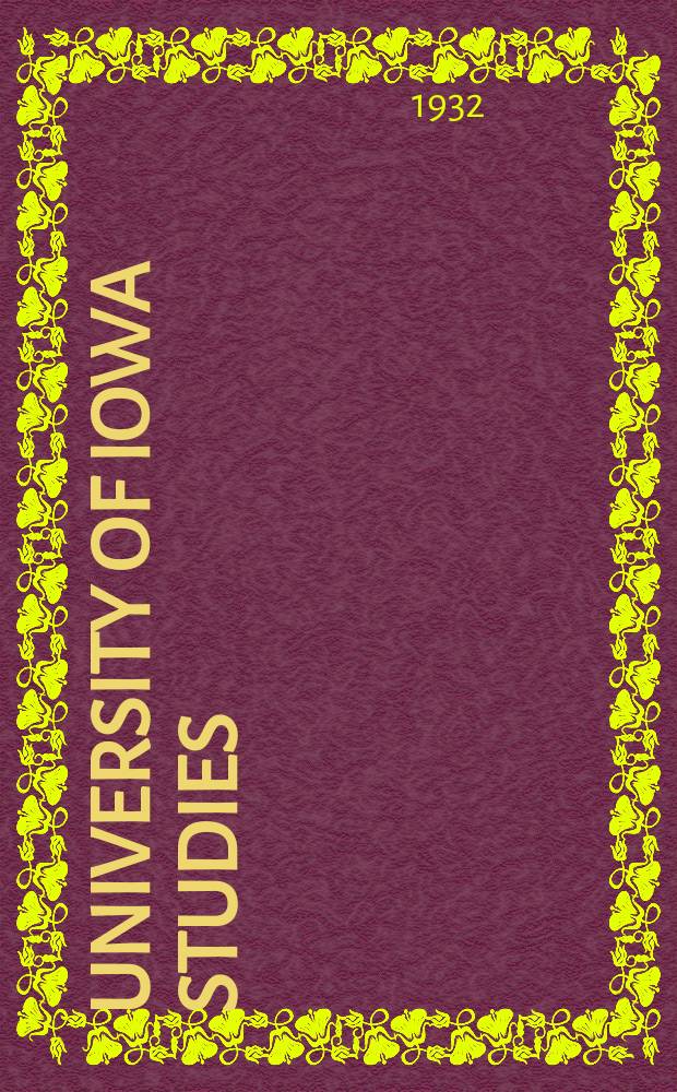 University of Iowa studies : The Vibrato