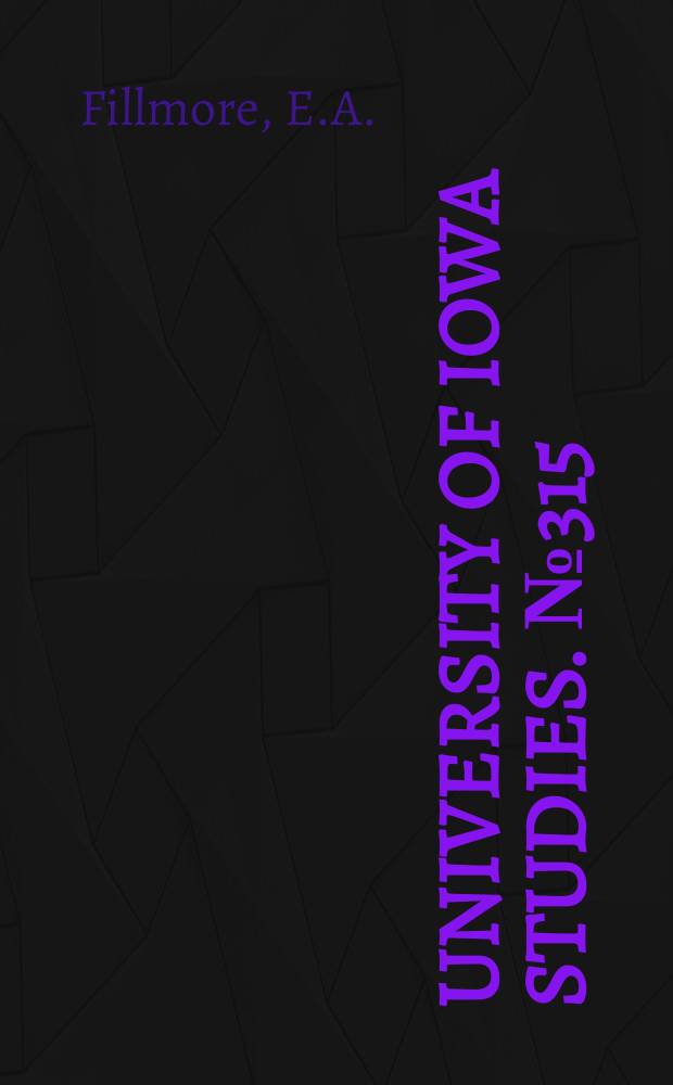 University of Iowa studies. №315 : Iowa tests for young children