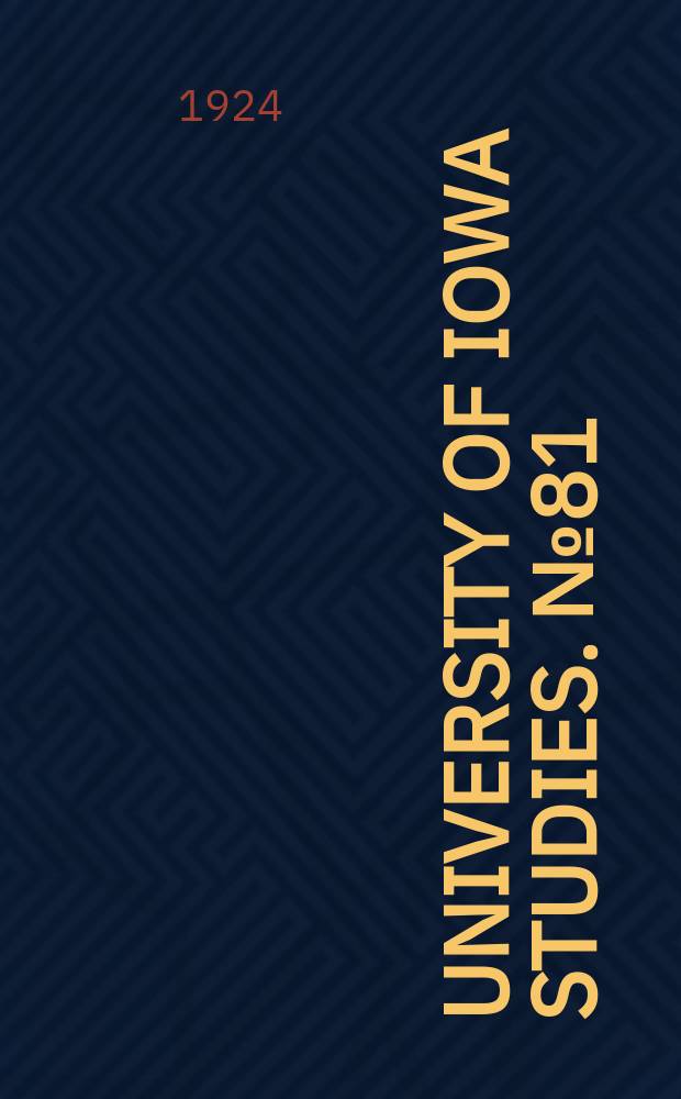 University of Iowa studies. №81 : Reports on certain invertebrates and fishes of the Barbados-Antigua expedition of 1913